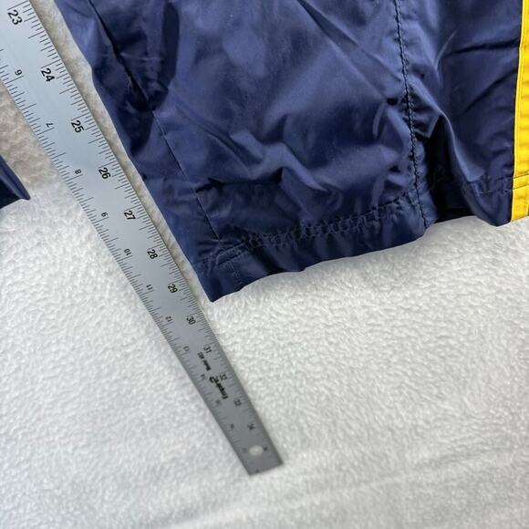 Vintage Adidas Track Pants Men's Medium Blue Embroidered Baggy Tech Hip Hop y2k - Picture 5 of 10